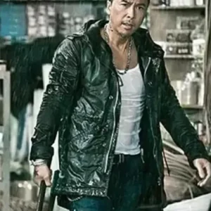Donnie Yen John Wick Chapter 4 Leather Jacket Front