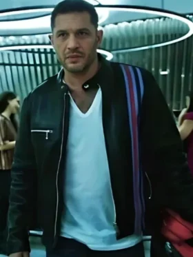Eddie Brock Venom 2 Black Leather Jacket