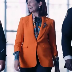 Elsbeth Season 02 Carrie Preston Orange Coat For Sale