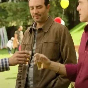 Emiliano Lobo The Accident Brown Leather Jacket