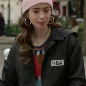 Emily Cooper Emily In Paris Black Cropped Jacket