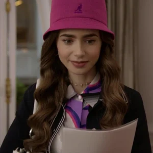 Emily Cooper Emily In Paris Blue Cotton Jacket