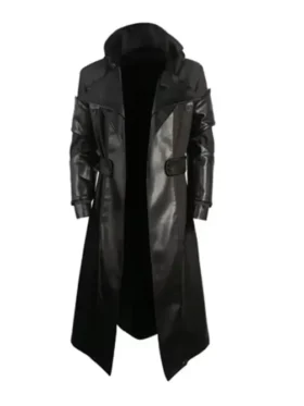 Eric Draven the Crow Leather Trench Coat Front