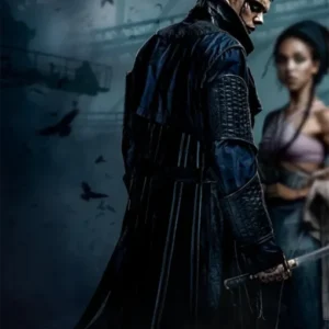 Eric Draven the Crow Leather Trench Coat Side View