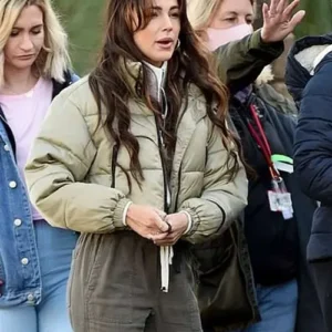 Erin Croft Brassic S03 Green Puffer Jacket Full View