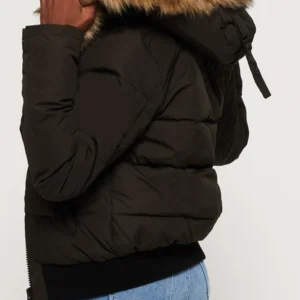 Everest Ella Bomber Brown Jacket Back