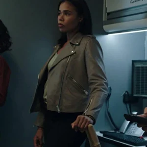 FBI Most Wanted S03 Sheryll Barnes Grey Biker Jacket