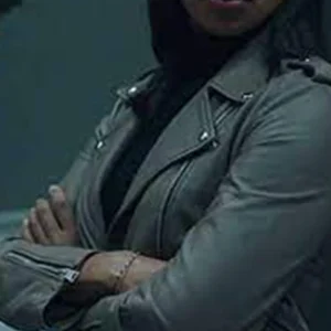 FBI Most Wanted S03 Sheryll Barnes Grey Biker Jackets
