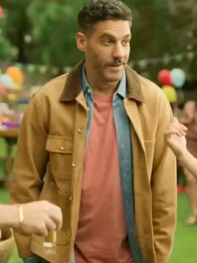 Fabian Valleyo The Accident Brown Cotton Jacket Full View