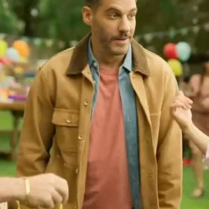 Fabian Valleyo The Accident Brown Cotton Jacket Full View