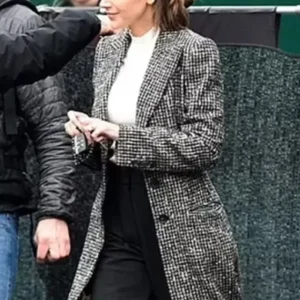 Fool Me Once Maya Stern Leopard Print Trench Coat Front