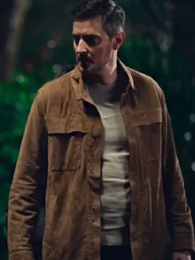 Fool Me Once Richard Armitage Brown Suede Jacket Front 510x638 1