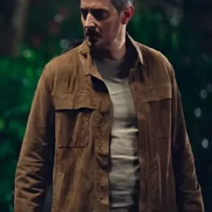 Fool Me Once Richard Armitage Brown Suede Jacket Front 510x638 1