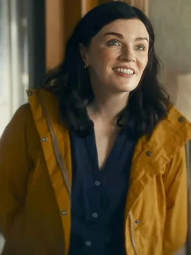Get Away 2024 Aisling Bea Hooded Yellow Jacket