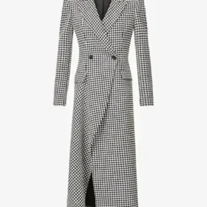 Hannah Waddingham Ted Lasso S03 Double Breasted Coat Front