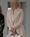 Hannah Waddingham Ted Lasso S03 Pink Trench Coat
