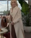 Hannah Waddingham Ted Lasso S03 Pink Trench Coat Side View
