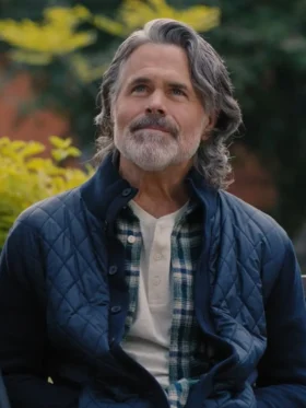 Head Over Heels Michael Dickson Blue Quilted Jacket