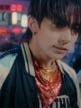 Heeseung Enhypen Sweet Venom Satin Jacket Front