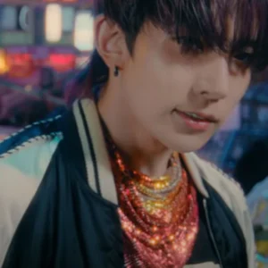 Heeseung Enhypen Sweet Venom Satin Jacket Front