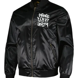 Hip Hop 50 Black Satin Jacket