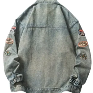 Hip Hop Denim Jacket Back