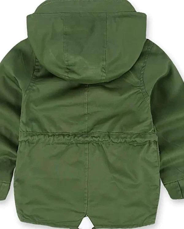 Homeless My Demon Green Hooded Cotton Jacket For Sale