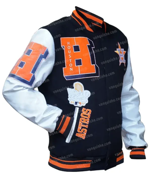 Houston Astros Varsity Jacket Side Look