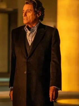 Ian McShane John Wick Chapter 4 Black Wool Coat