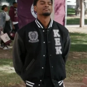 JR Varsity Jacket All American Homecoming Black Jacket