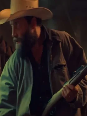 Jai Courtney Catching Dust 2024 Grey Cotton Jacket