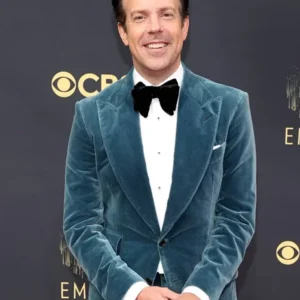 Jason Sudeikis Ted Lasso Blue Velvet Blazer
