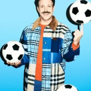 Jason Sudeikis Ted Lasso Cotton Plaid Jacket