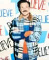 Jason Sudeikis Ted Lasso Cotton Plaid Jacket Front