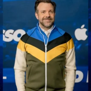 Jason Sudeikis Ted Lasso S03 Fleece Premiere Tracksuit For Sale