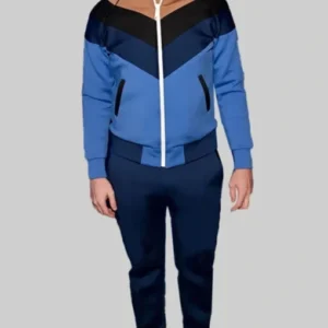 Jason Sudeikis Ted Lasso S03 Fleece Premiere Tracksuit Full View