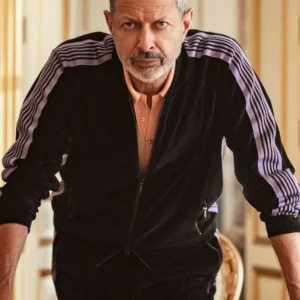 Jeff Goldblum Kaos 2024 Black Track Jacket