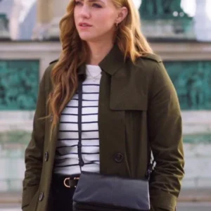 Jessica Sipos Love On The Danube Royal Getaway Green Coat Front