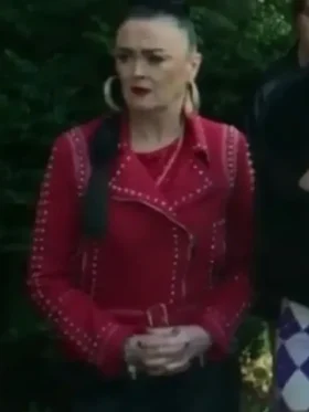 Joanna Higson Brassic Red Suede Jacket