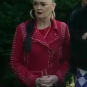 Joanna Higson Brassic Red Suede Jacket