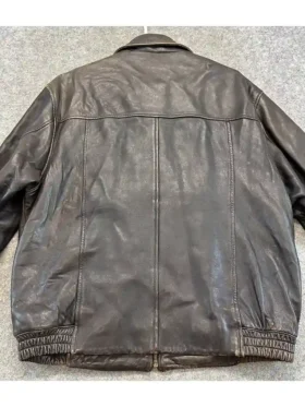 John Ashford Leather Jacket Back