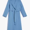 Judith Burkett Fool Me Once Blue Trench Coat For Sale
