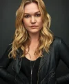 Julia Stiles Chosen Family Black Biker Leather Jacket For Sale
