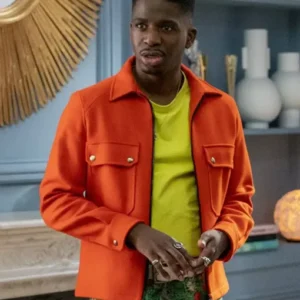 Julien Emily in Paris Orange Wool Jacket