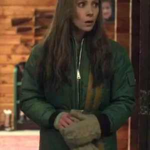 Juno Temple Fargo S05 Green Puffer Jacket