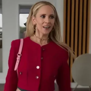 Juno Temple Ted Lasso S03 Red Wool Jacket