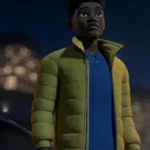 Jurassic World Chaos Theory Darius Bowman Yellow Puffer Jacket