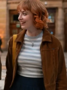 Kat Ronney Dinosaur 2024 Brown Corduroy Jacket