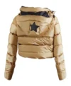 Keeley Jones Ted Lasso S02 Golden Puffer Jacket Back