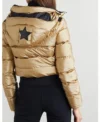 Keeley Jones Ted Lasso S02 Golden Puffer Jacket Full View